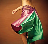 Tailed skirt - satin